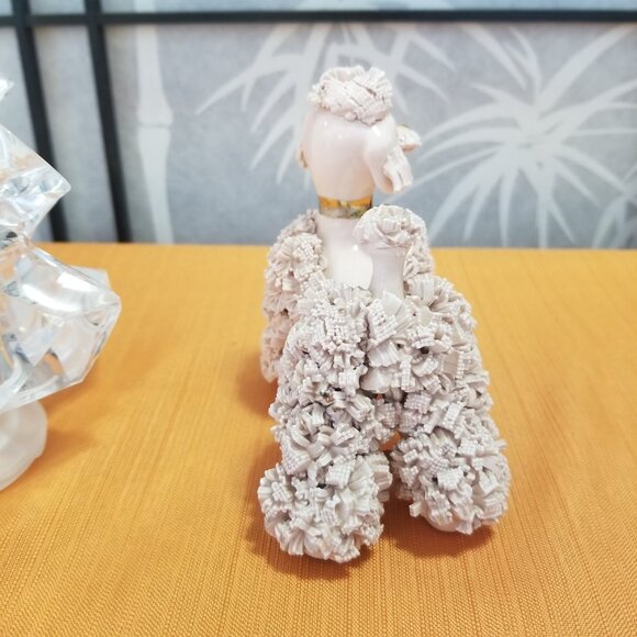 50’s Lefton Pink Gold 4.7” Porcelain Spaghetti Poodle - Picture 4 of 4